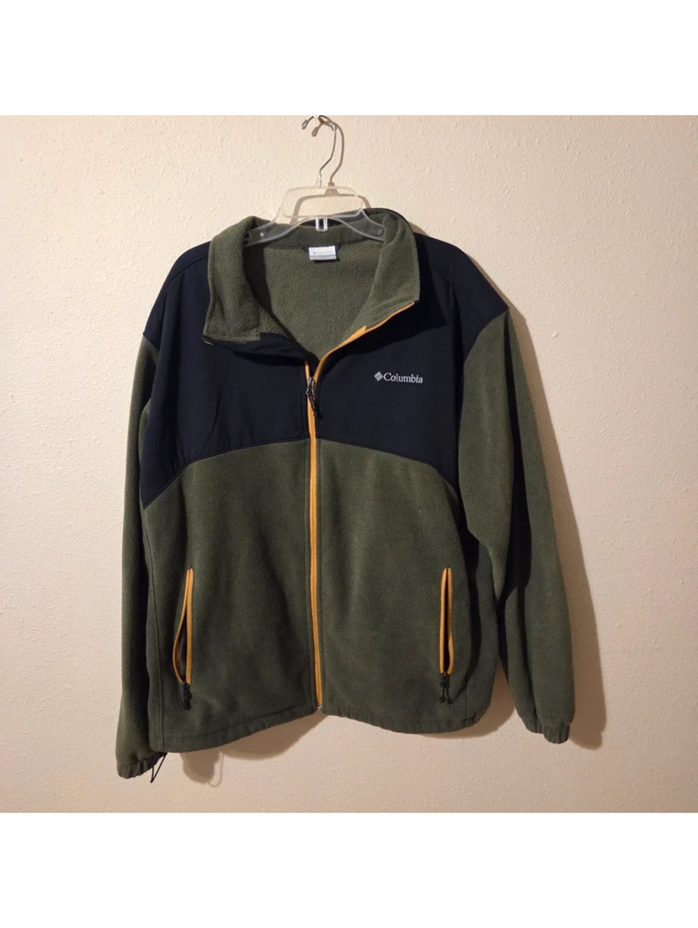 Colombia fleece jacket green and black
